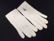 Masonic Gloves - White (Large)