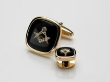 Masonic Cuff Links - Black